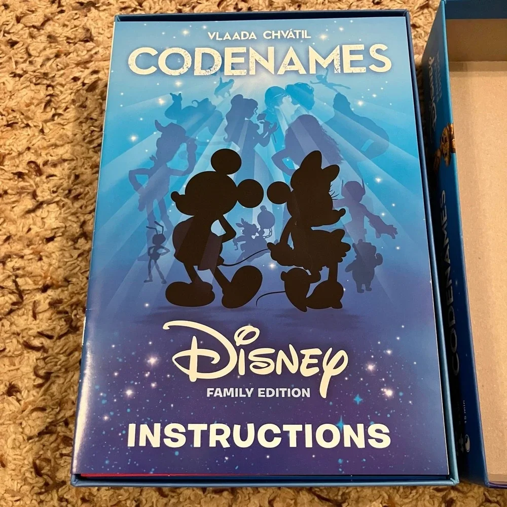 Codenames Disney Family Edition Board Game USAopoly Open Box Unpunched‎ Complete